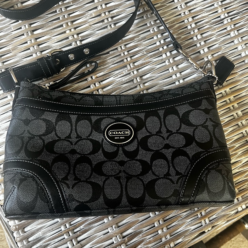 Coach Black and Gray Women's Bag